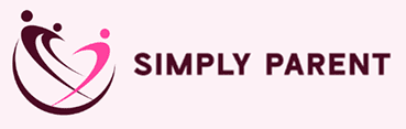 Simply Parent logo with family icon.