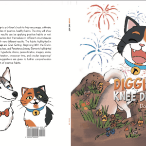 Cartoon animals with fireworks and title text.